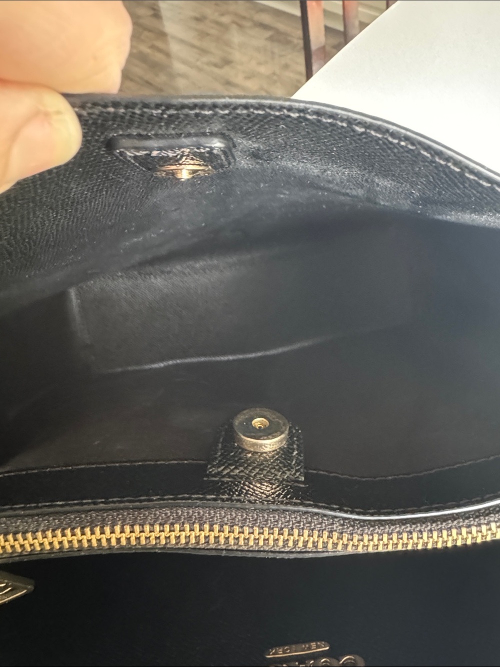Coach Signature Town Bucket Bag Gold Hardware Multi Way Strap Dust Bag EUC - Picture 12 of 16